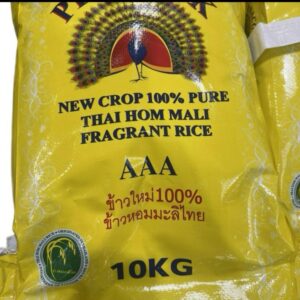 PEACOCK NEW CROP 100% PURE THAI HOM MALI FRAGRANT RICE